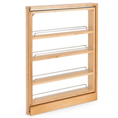 Rev-A-Shelf 3" Pullout Kitchen Cabinet Filler Organizer Spice Rack, 432-BF-3C - 18.7