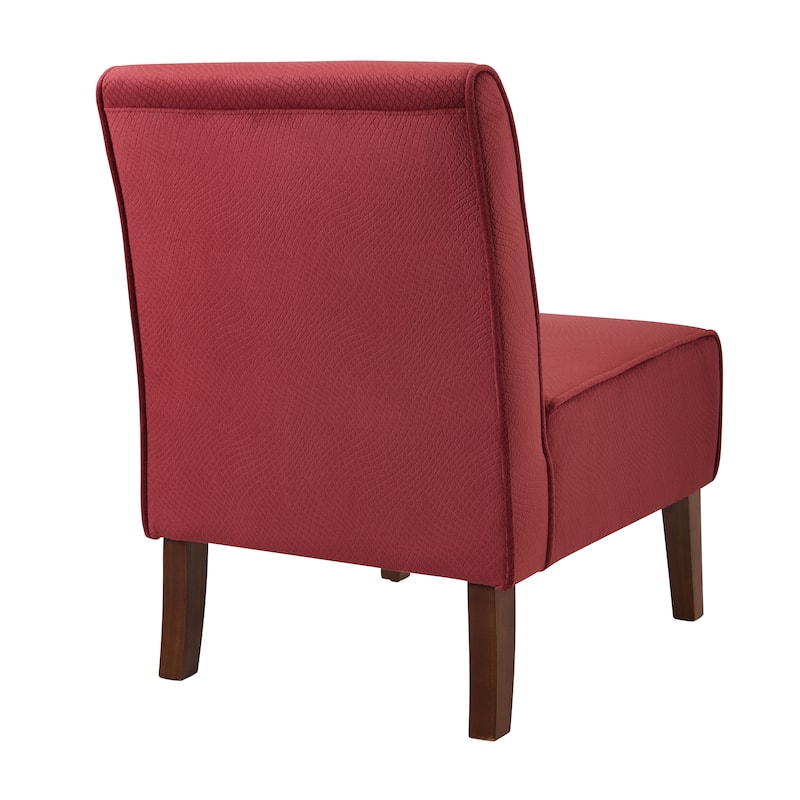 Linon Cumberland Red Button Tufted Lounge Chair