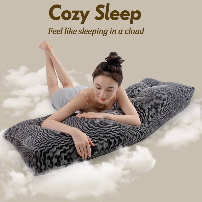 Removable Cover Bed Rest Positioning Support Couch Bolster Pillow with