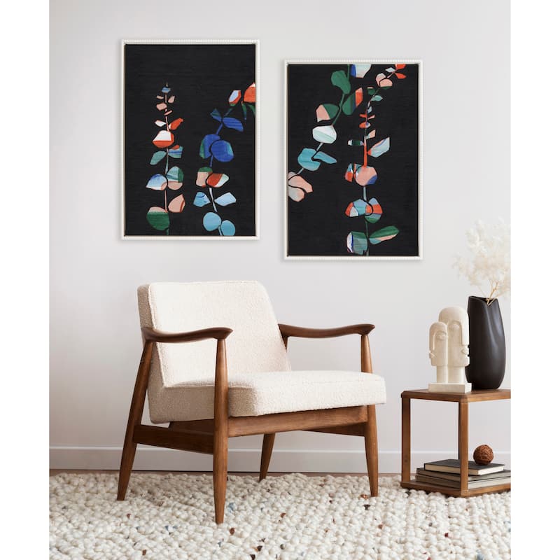 Sylvie Beaded Jade I and II Framed Canvas Art Set by Nikita Jariwala