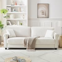 Christine Upholstered Cushion Back Sofa Beige – Furniture Factory Outlet