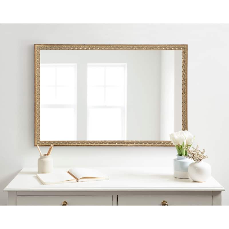 Kate and Laurel Johann Rectangle Wall Mirror