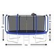 preview thumbnail 11 of 9, 12 ft. Blue Round Outdoor Trampoline with Enclosure Net and Basketball Hoop