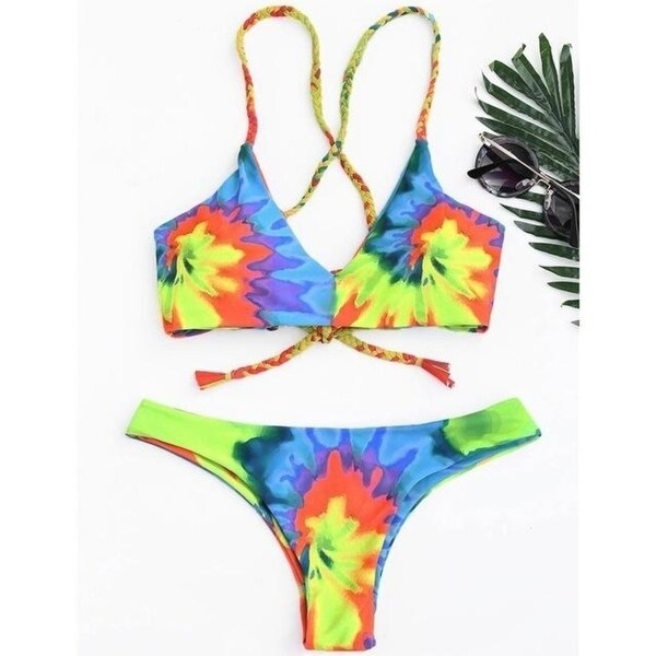 women's tie dye bathing suits