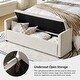 preview thumbnail 5 of 69, Franco Modern Upholstered Storage Bench with Two Throw Pillows and Thick Padded Cushion