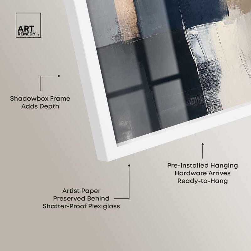 Blue Mood Depth III Shadowbox by Art Remedy