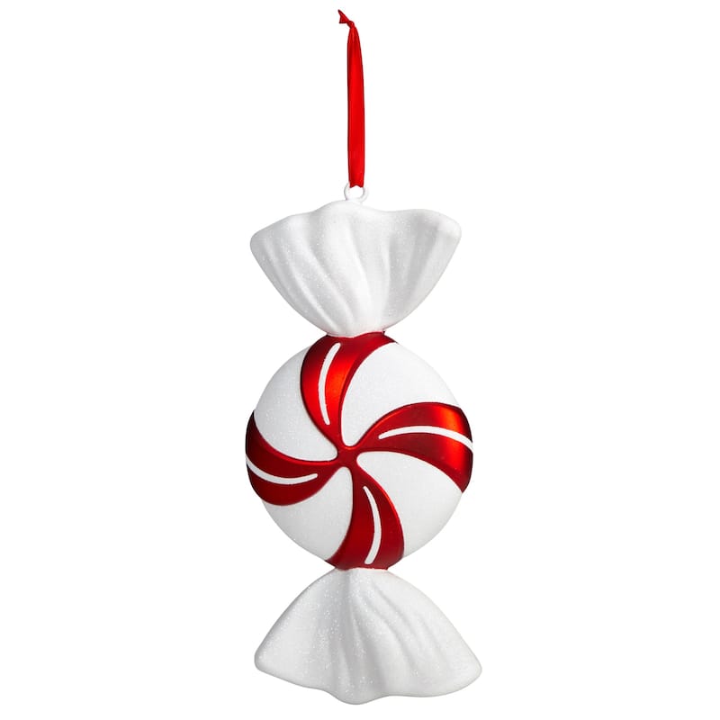 Set of 4 Shatterproof Candy Commercial Christmas Ornament 12"