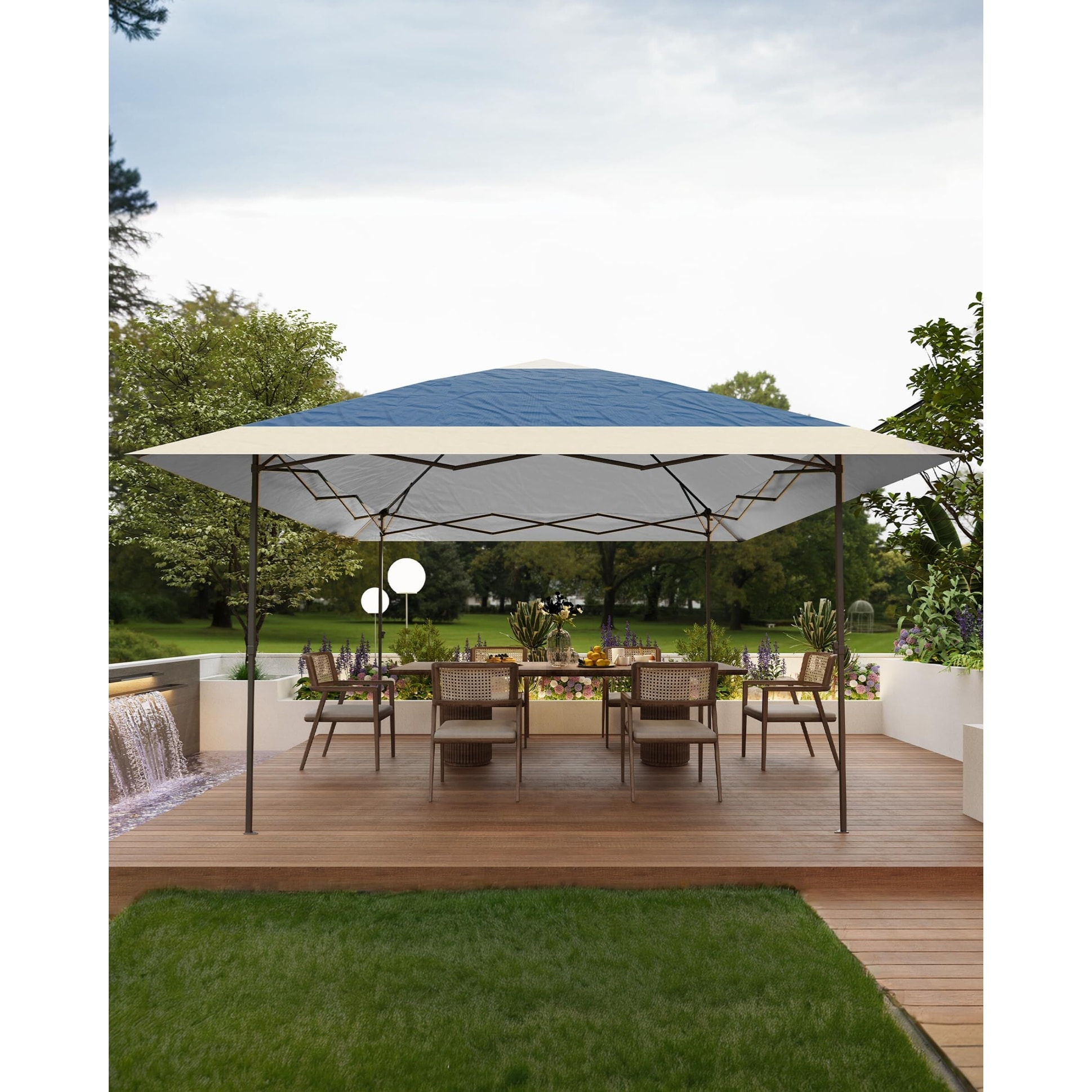 12x12 Pop Up Gazebo Outdoor Canopy Shelter with 4 Stanbags Bed Bath Beyond 40633082