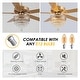preview thumbnail 32 of 47, 52 or 62 or 72 Inches Crystal Ceiling Fan Fandelier with Lights,For Bedroom Kitchen Patio Remote Control