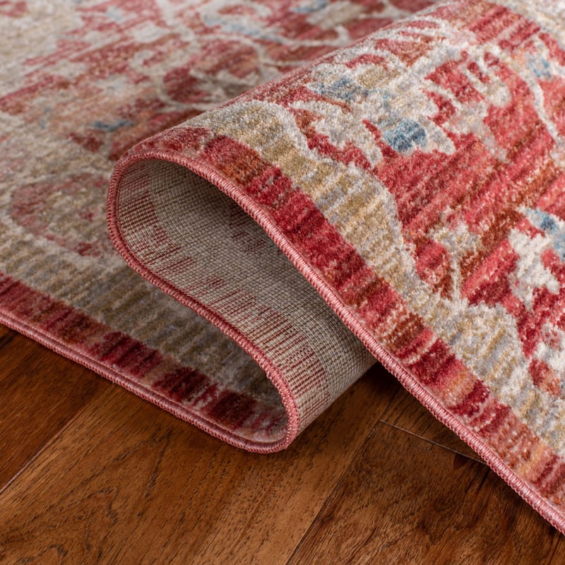 SAFAVIEH Kenitra Jacquelynn Distressed Oriental Polyester Rug