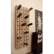 preview thumbnail 1 of 32, Brown Wood Rustic Farmhouse Wall Peg Wine Rack