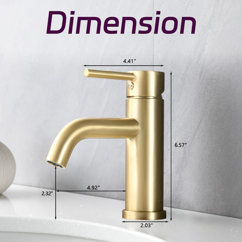 Adjustable Temperature Bathroom Modern Single Hole Faucet