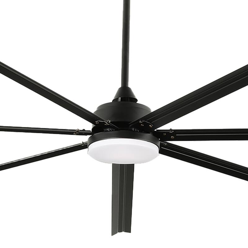 Moasis 96 Inch 7 Blade Industrial Large Ceiling Fan with Lights