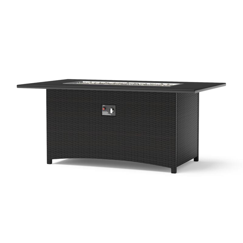 Deco 5 Piece Sunbrella Outdoor Patio Love & Club Fire Set