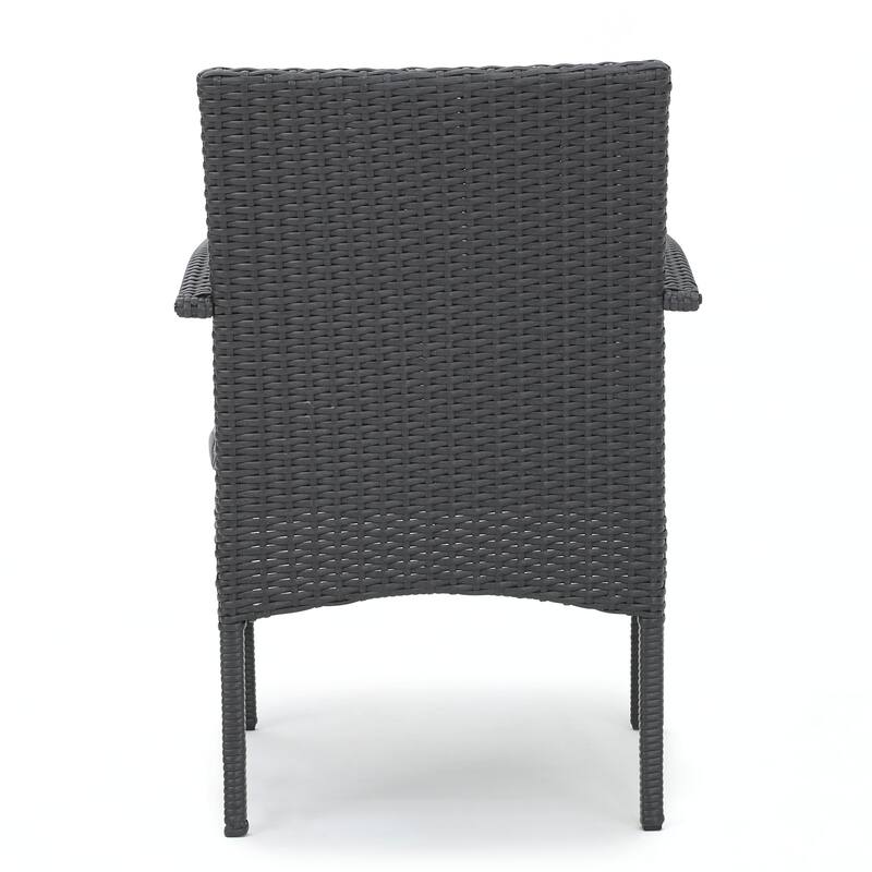 outdoor PE WICKER DINING CHAIR ,SET OF 2 PCS