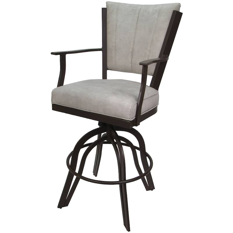 Montana Tan Swivel Tilt Metal 30" or Counter 26" Bar Stool - Brown - Bar Height