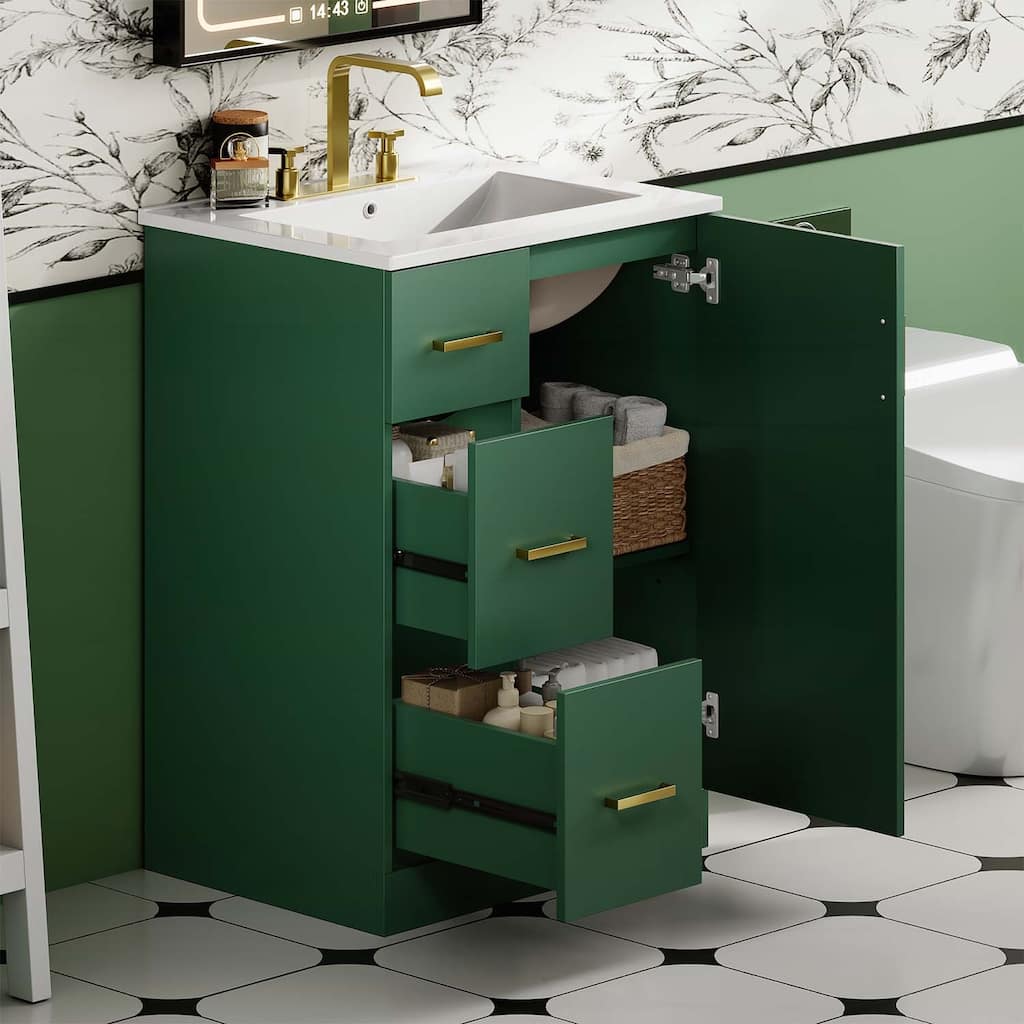 Under-mount Sink Bathroom Cabinet with Drawers