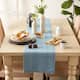 DII Variegated Taupe Fringe Table Runner 13x72