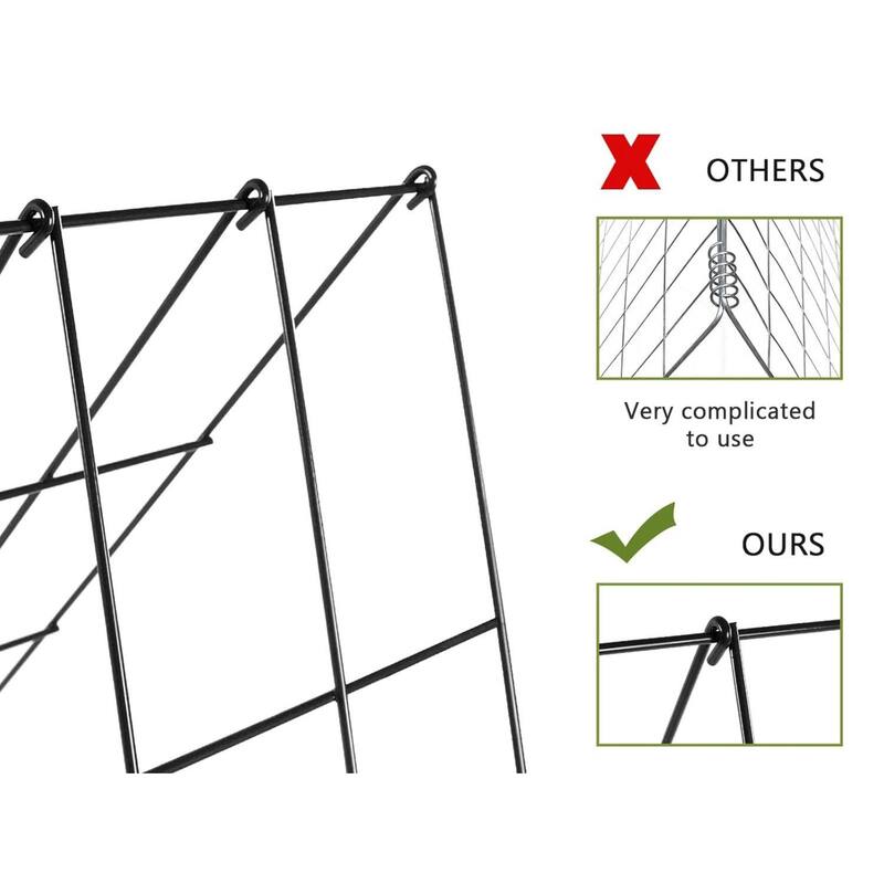 Foldable Cucumber Trellis, Outdoor Garden Trellis for Climbing Plants