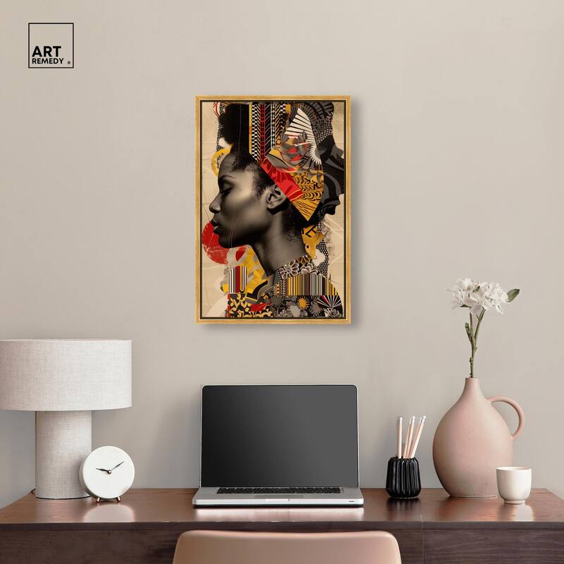 Cultural Collage Canvas by Art Remedy