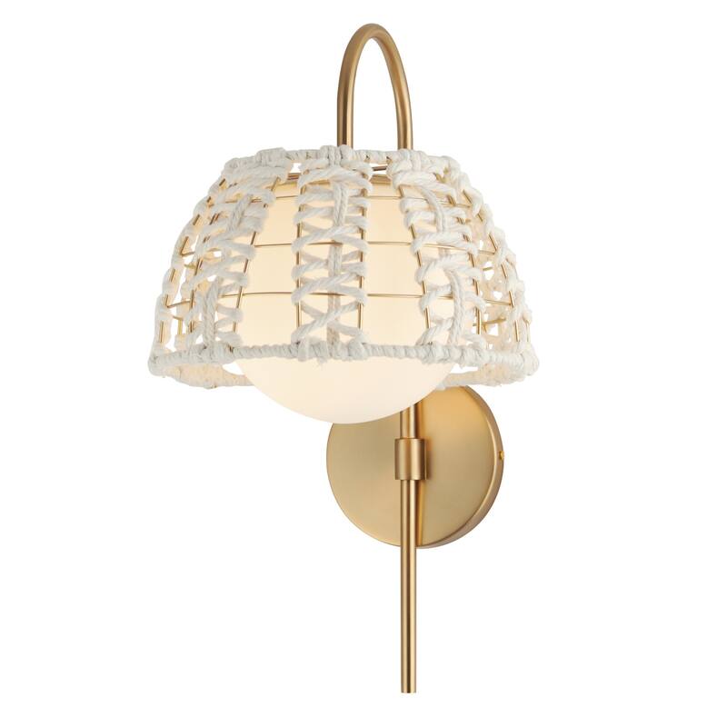 Maxim 22481 Macrame 19" Tall Wall Sconce - Gold