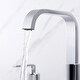 preview thumbnail 11 of 14, Luxier WSP03-T Widespread Bathroom Faucet with Pop-Up Drain