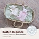 preview thumbnail 3 of 4, Bearington Baby Wee Cottontail 8" x 7" Small Pink Bunny Baby Blanket