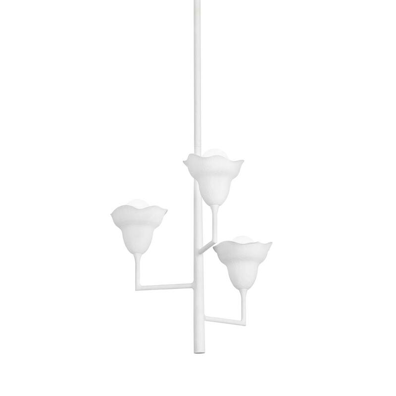 Hudson Valley Lighting 1283 Alora 3 Light 21" Wide Chandelier - White Plaster
