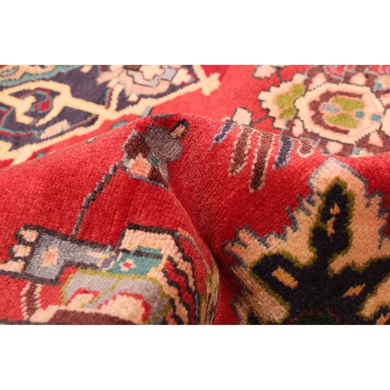 ECARPETGALLERY Hand-knotted Andelz Red Wool Rug - 4'7 x 6'8
