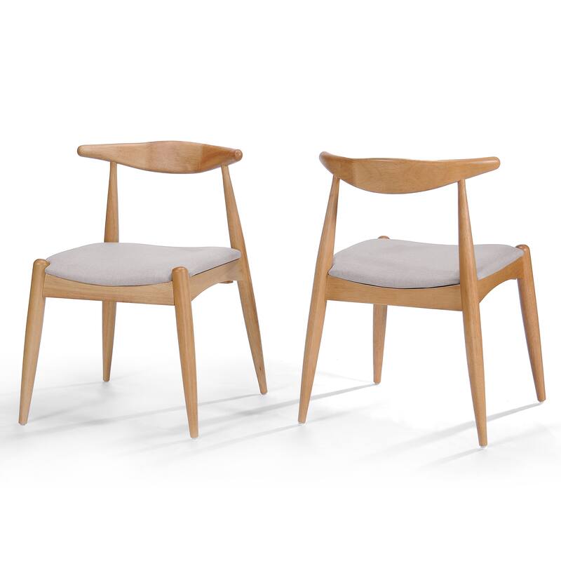 Francie Mid-Century Modern Dining Chairs (Set of 2) by Christopher Knight Home - 20.50" W x 20.25" L x 29.75" H