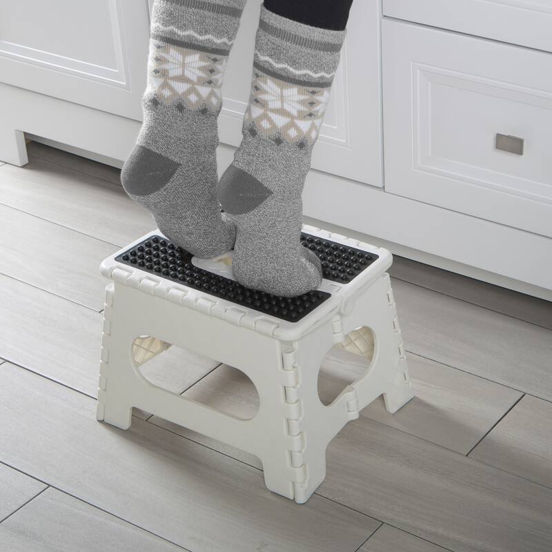 Simplify 2 Pack 9" Anti-Skid Folding Step Stool - 11"x 9"x 9"