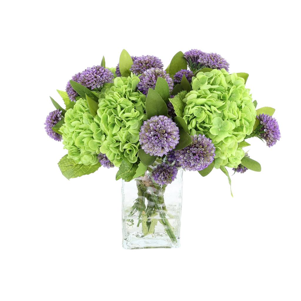 Real Touch Hydrangea and Dahlia Arrangement - 16