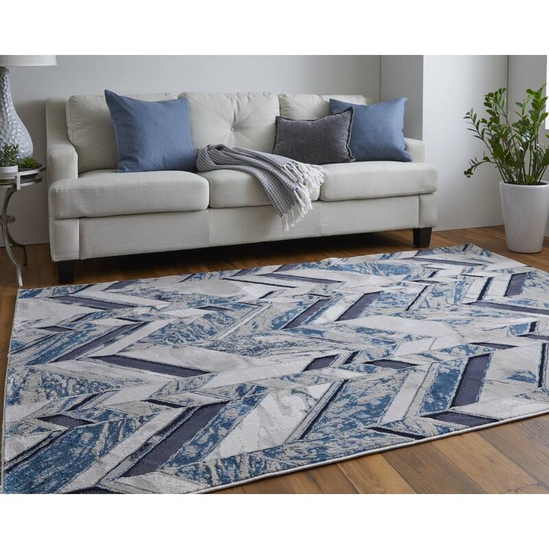 Sipa Power Loomed Distressed Area Rug By HomeRoots - 2' x 3'