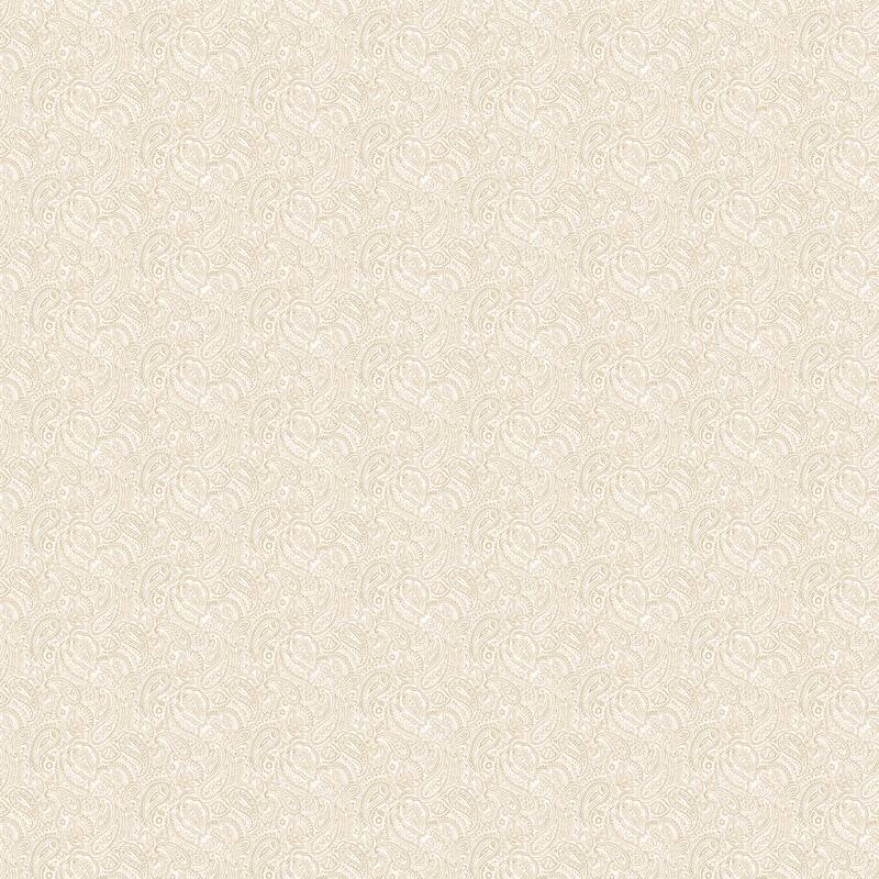 Galerie Wallcoverings Small Prints Small Paisley Non-woven Matte Wallpaper Roll - 33-feet long x 21-inches wide - Beige