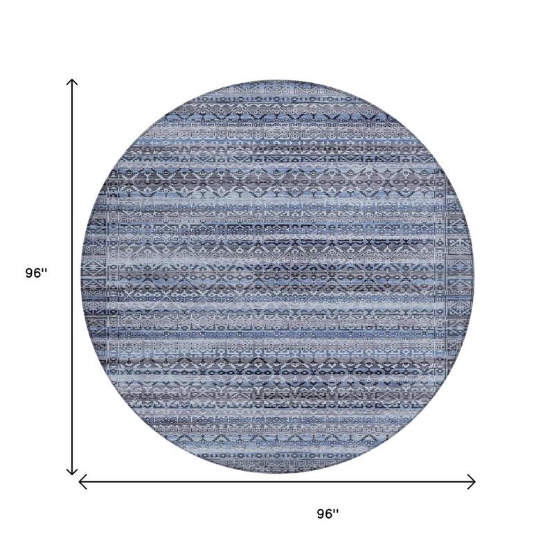 HomeRoots Striped Transitional Rectangle Outdoor Rug