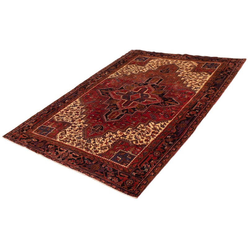 ECARPETGALLERY Hand-knotted Sarabi Red Wool Rug - 7'9 x 10'10