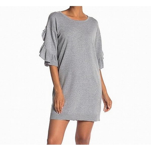 scoop neck sweater dress