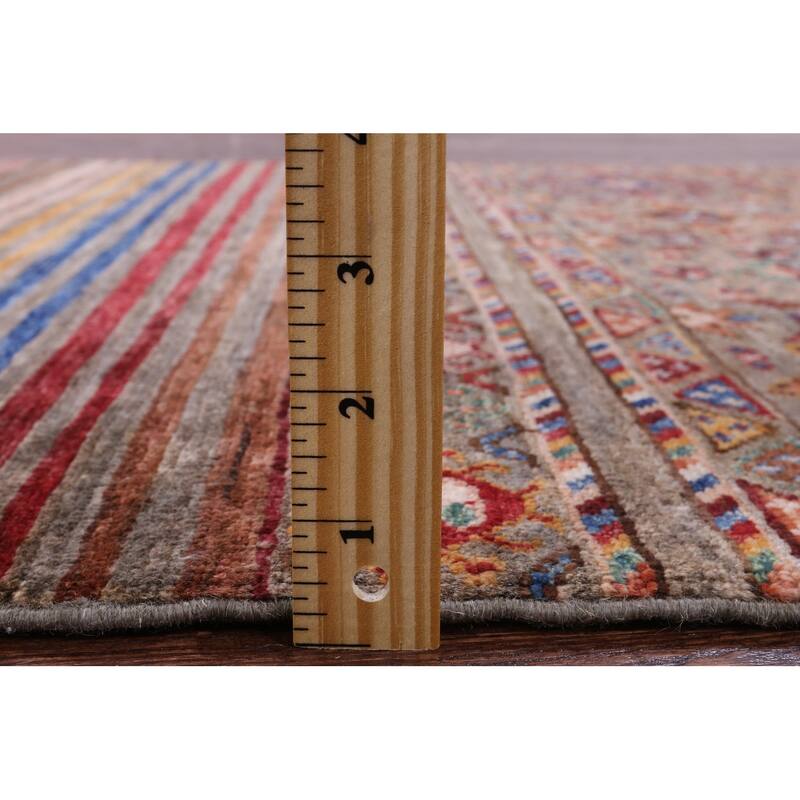 Golden Nile Khorjin Persian Gabbeh Hand Knotted Wool Rug - 3' 3" X 4' 11"