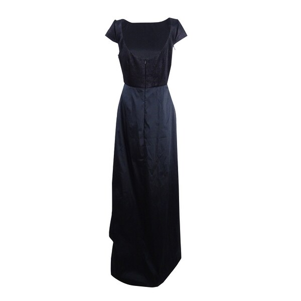 adrianna papell black gown