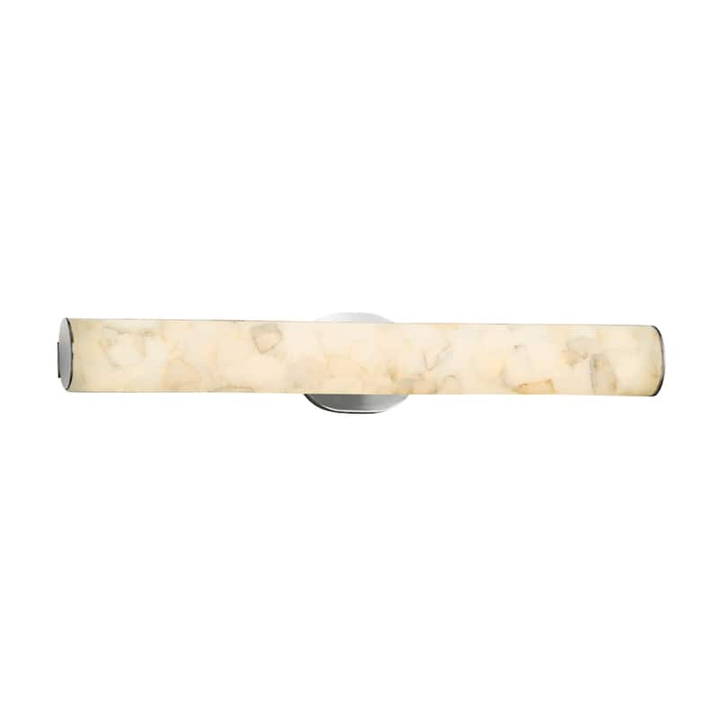 Justice Design Alabaster Rocks Eliptical Brushed Nickel ADA Wall/ Bath Bar - N/A