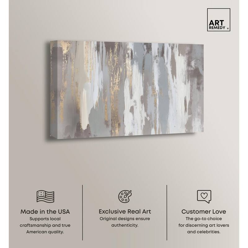 Flooding Gold II Canvas by Art Remedy, Gallery Wrapped