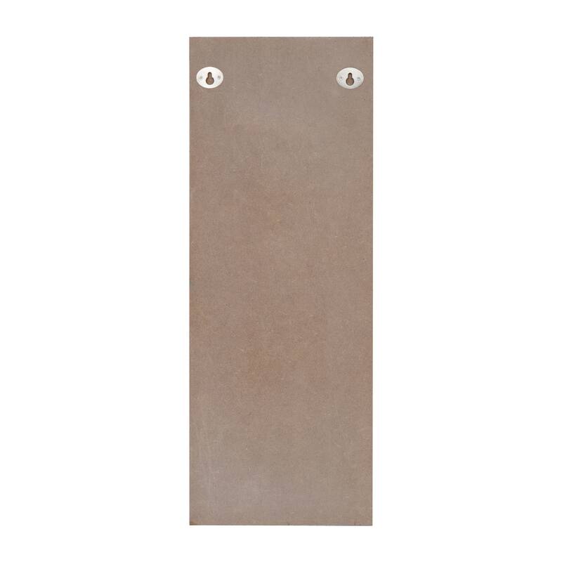 Kate and Laurel Oakly Wood and Metal Wall Sconce Candle Holder - 7x19