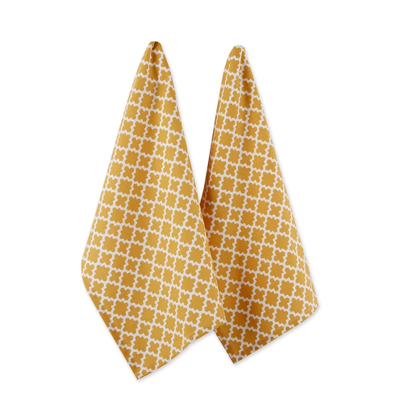 Design Imports Lattice Dishtowel Set of 2 (28 inches long x 18 inches wide)