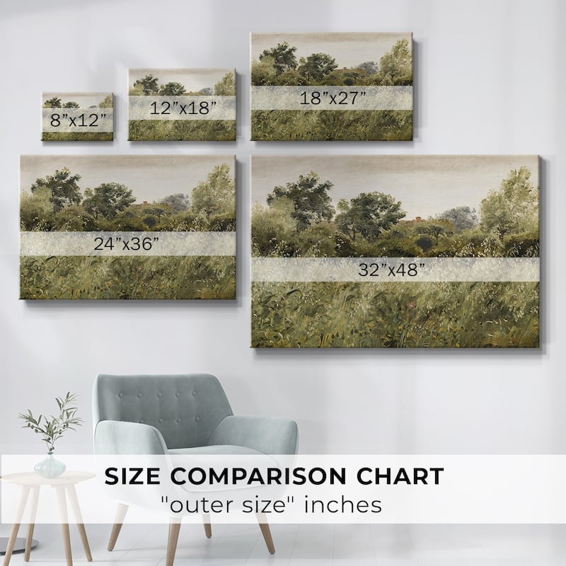 Vintage Landscape -DCCCXCI -Gallery Wrapped Canvas