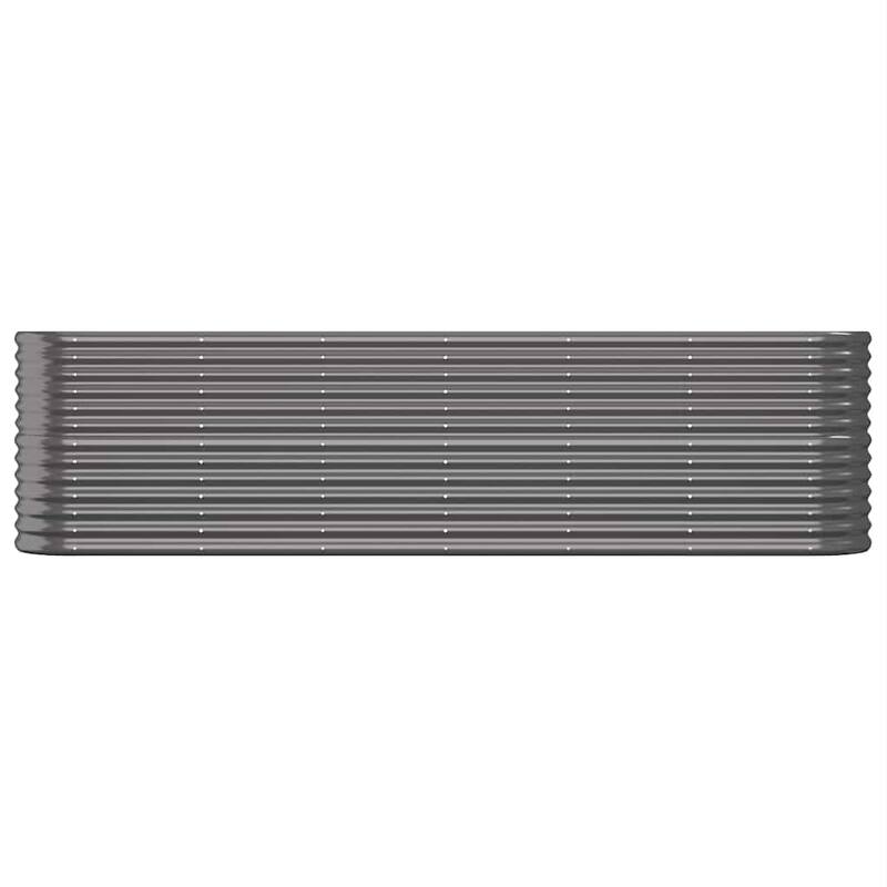 vidaXL Garden Raised Bed Patio Outdoor Raised Planter Box Powder-coated Steel