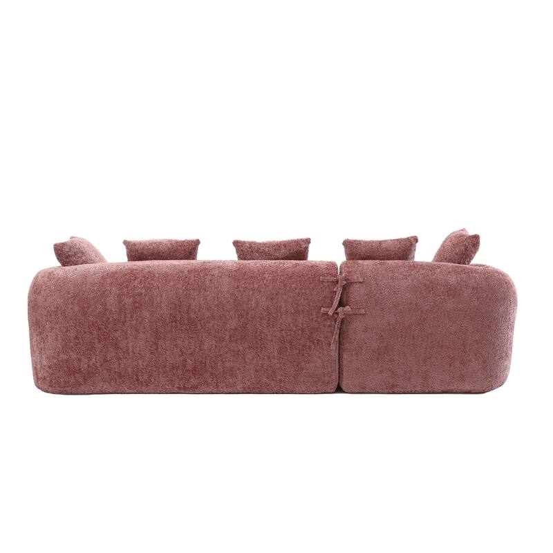Living Room Oversized Comfy Boucle Sofa