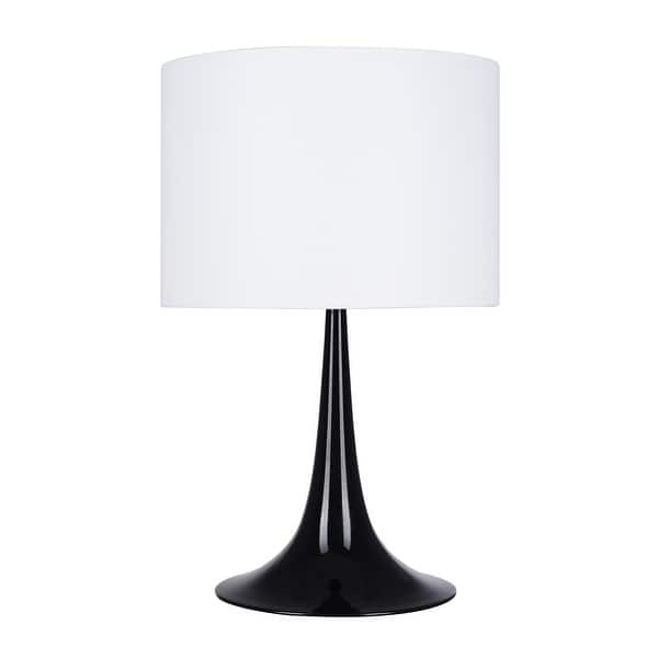 Black Fluted Table Lamp Overstock 32441738