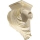 preview thumbnail 4 of 6, Cameau Drapery Sconce, 2-inch Diameter Gilded French White