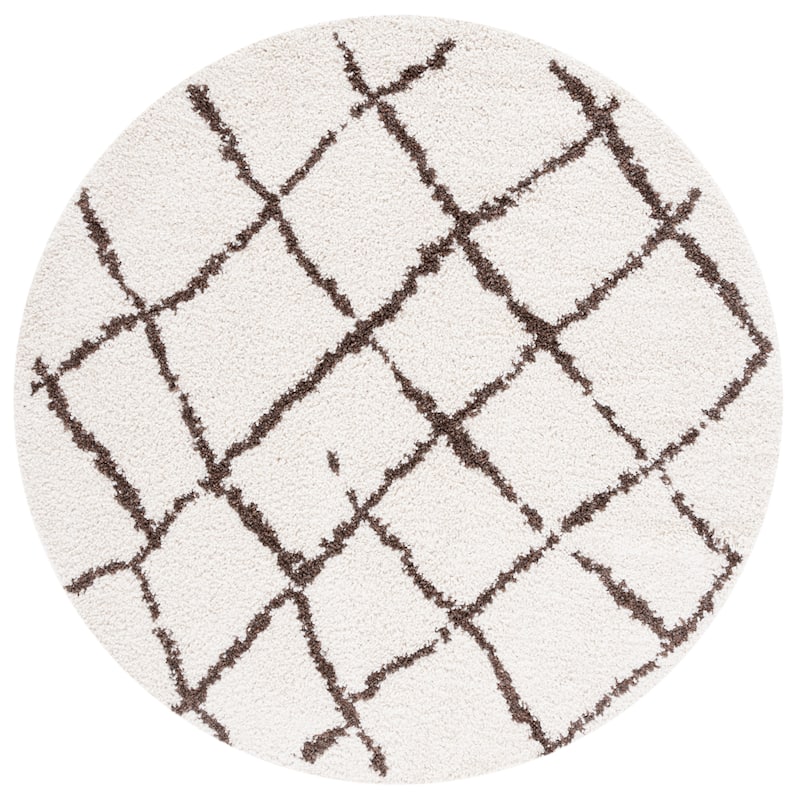 SAFAVIEH Berber Shag Toyo Light Grey/Cream Rug