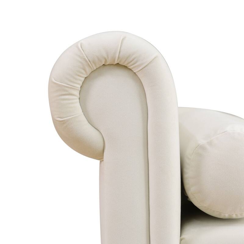 Modern Sherpa Chaise Lounge – Cozy Accent Chair for Living Room & Bedroom